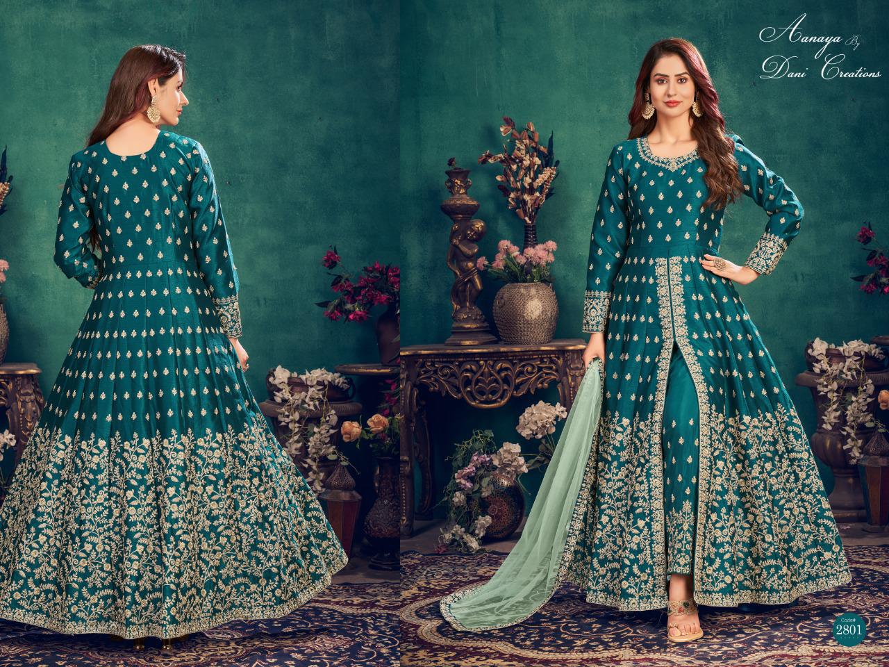 Aanaya Vol 128 By Twisha Art Silk Dress Material Catalog